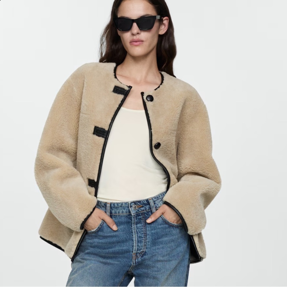 Mango Fur-Effect Coat